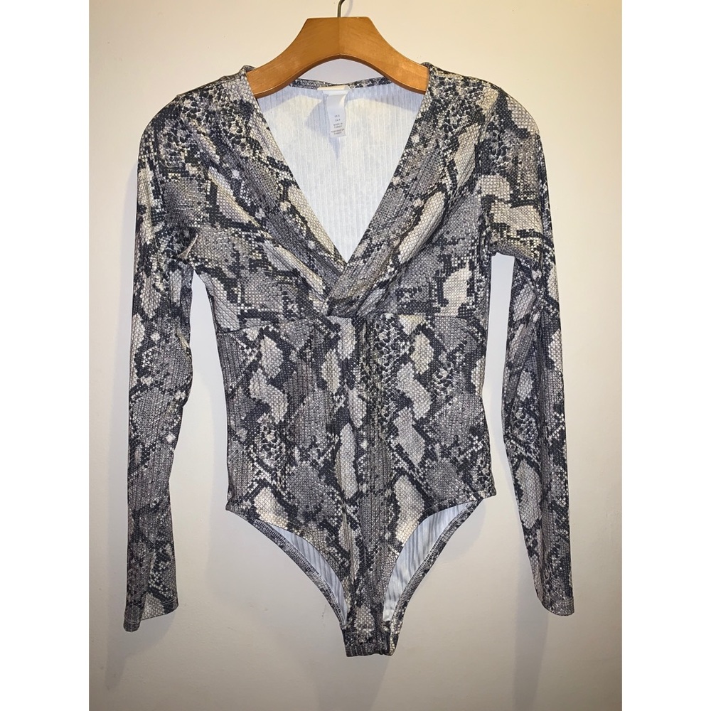 H&M Snake Print Bodysuit